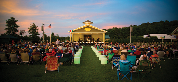 The Freeman Stage at Bayside in Selbyville hosts local and national acts each summer. Photo courtesy of the Joshua M. Freeman Foundation